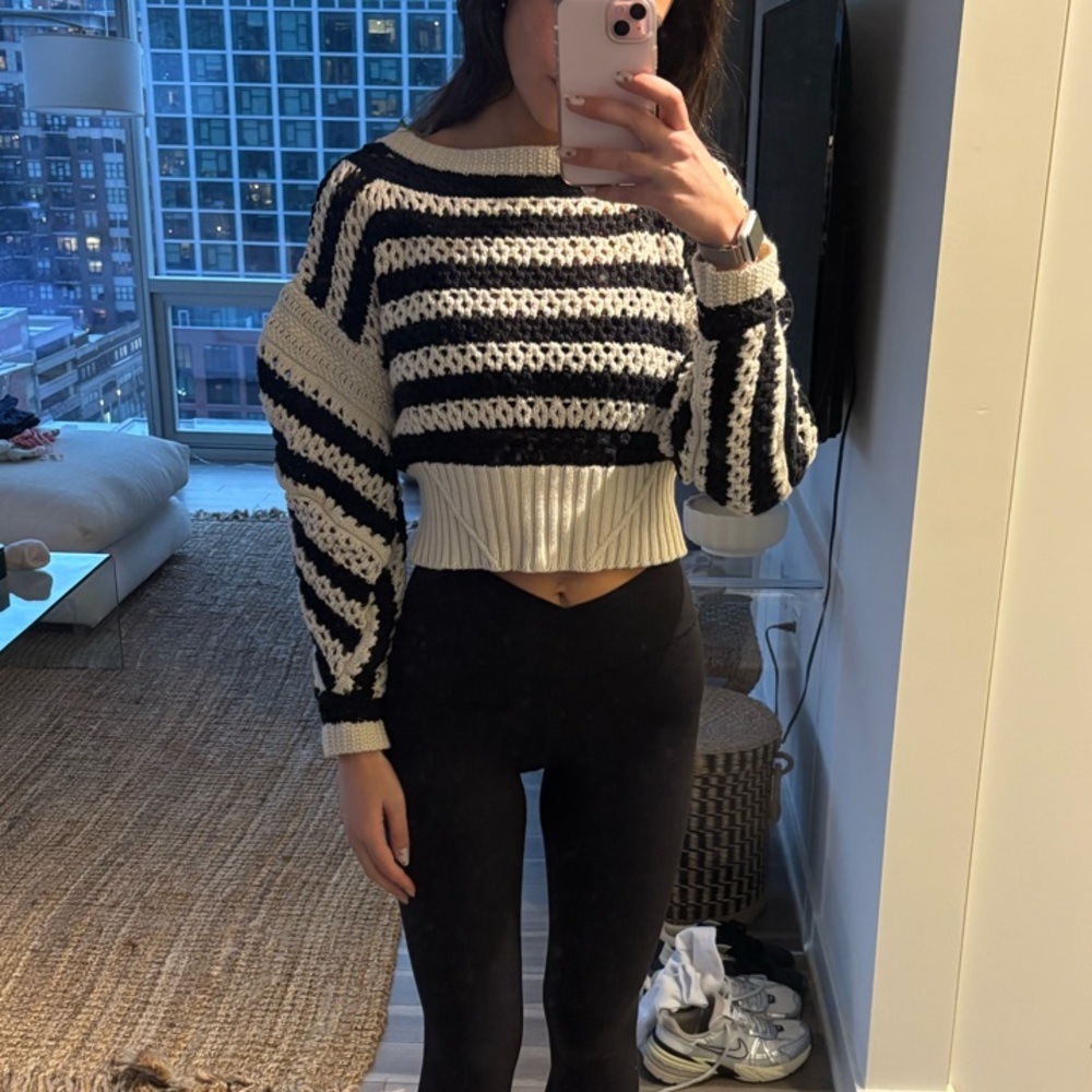 Striped Knit Sweater